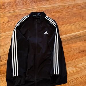 Adidas Black Jacket with White Accents 2X.